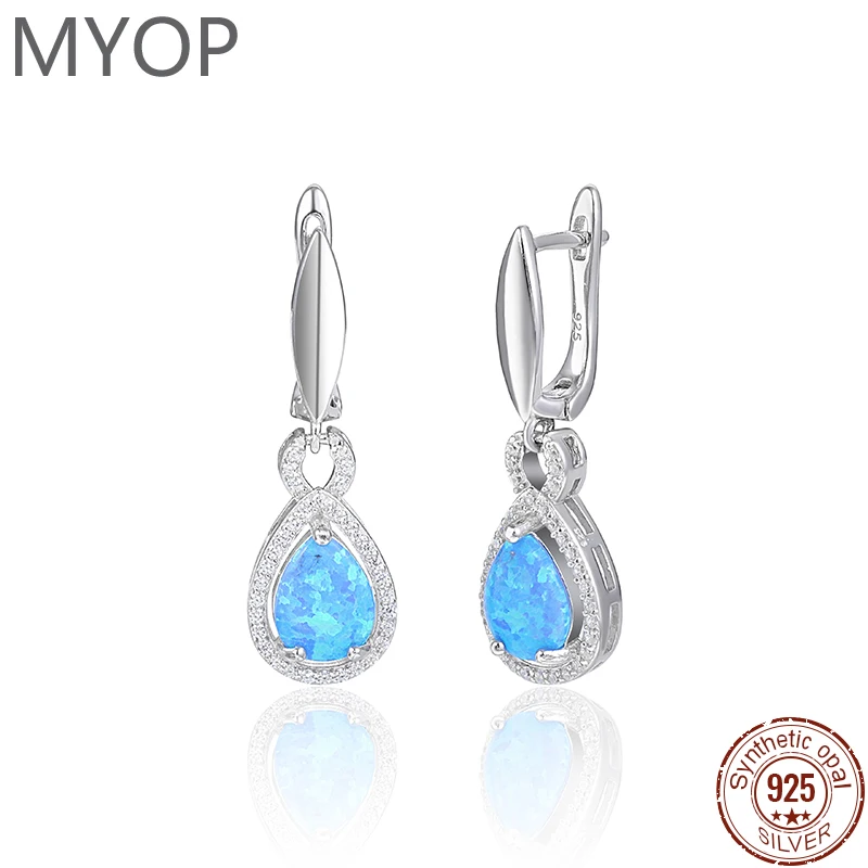 MYOP 2023 Jewelry 925 Silver Opal Earrings Shine With A Gentle And Delicate Aesthetic