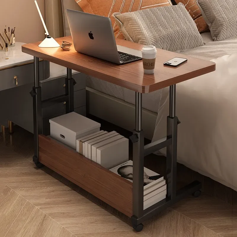 Adjustable Small Computer Desk for Bedroom Office Dormitory Simple Removable Student Study Table Bedside Nightstand