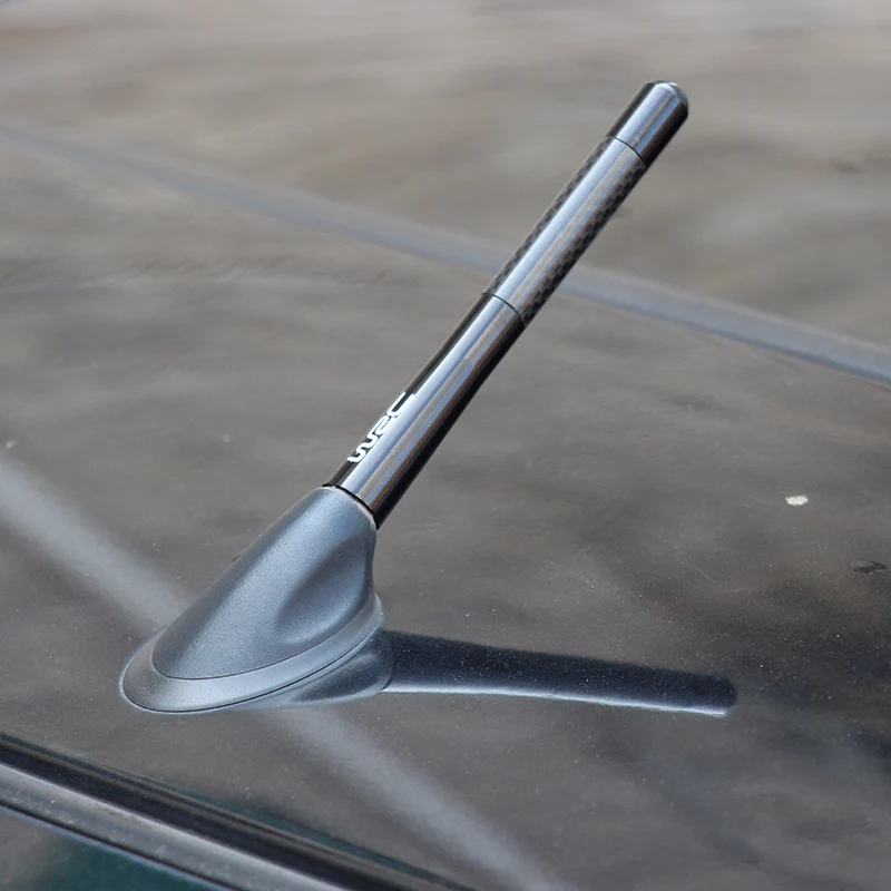 Antena corta de fibra de carbono para coche, 12cm, para Kia Sportage R Rio K2 K3 Ceed SW Cee'd GT Carens Rondo Soul Picanto Sorento Mohave