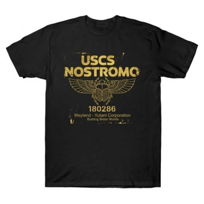 

Nostromo 0412 Sci-Fi Alien Gift T-Shirt Weyland LV-426 Xenomorp Horror movie Short Sleeve Graphic clothes All size tops S-6XL