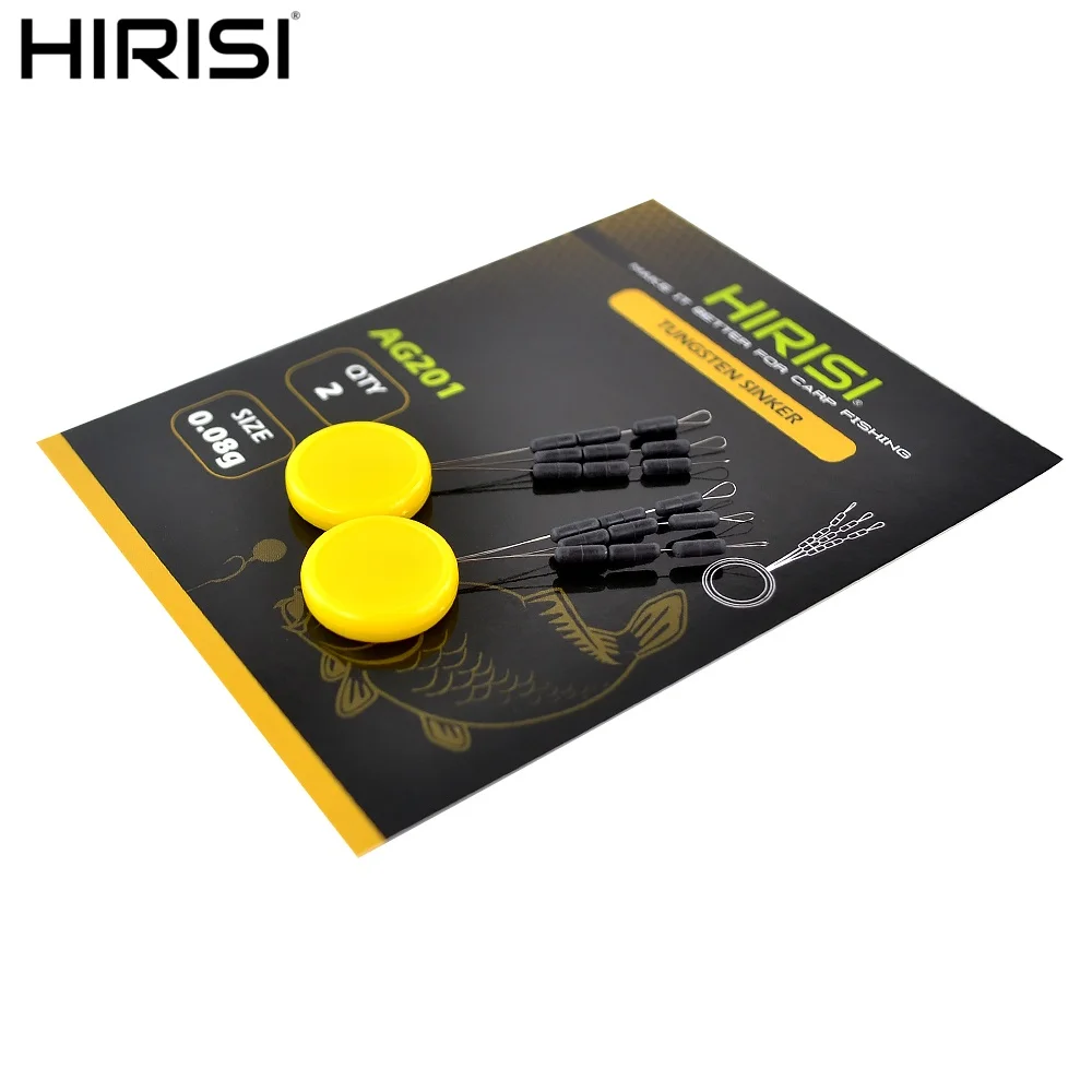 

Hirisi Tungsten Hooklink Weights Set (0.05g-0.08g) for Carp Fishing AG200