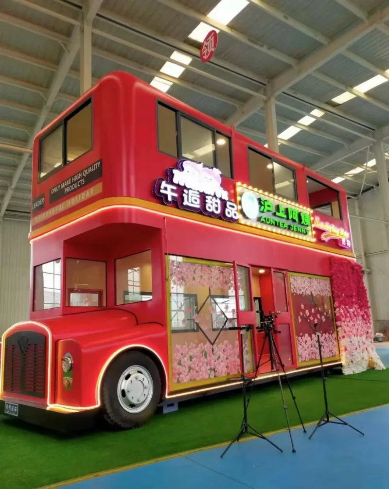 Pizza-Anhänger, Nudel-Grill- und Crêpe-Kiosk, mobiler Imbisswagen, schneller Eis- und Catering-LKW mit Badezimmer-Stahlmaterial