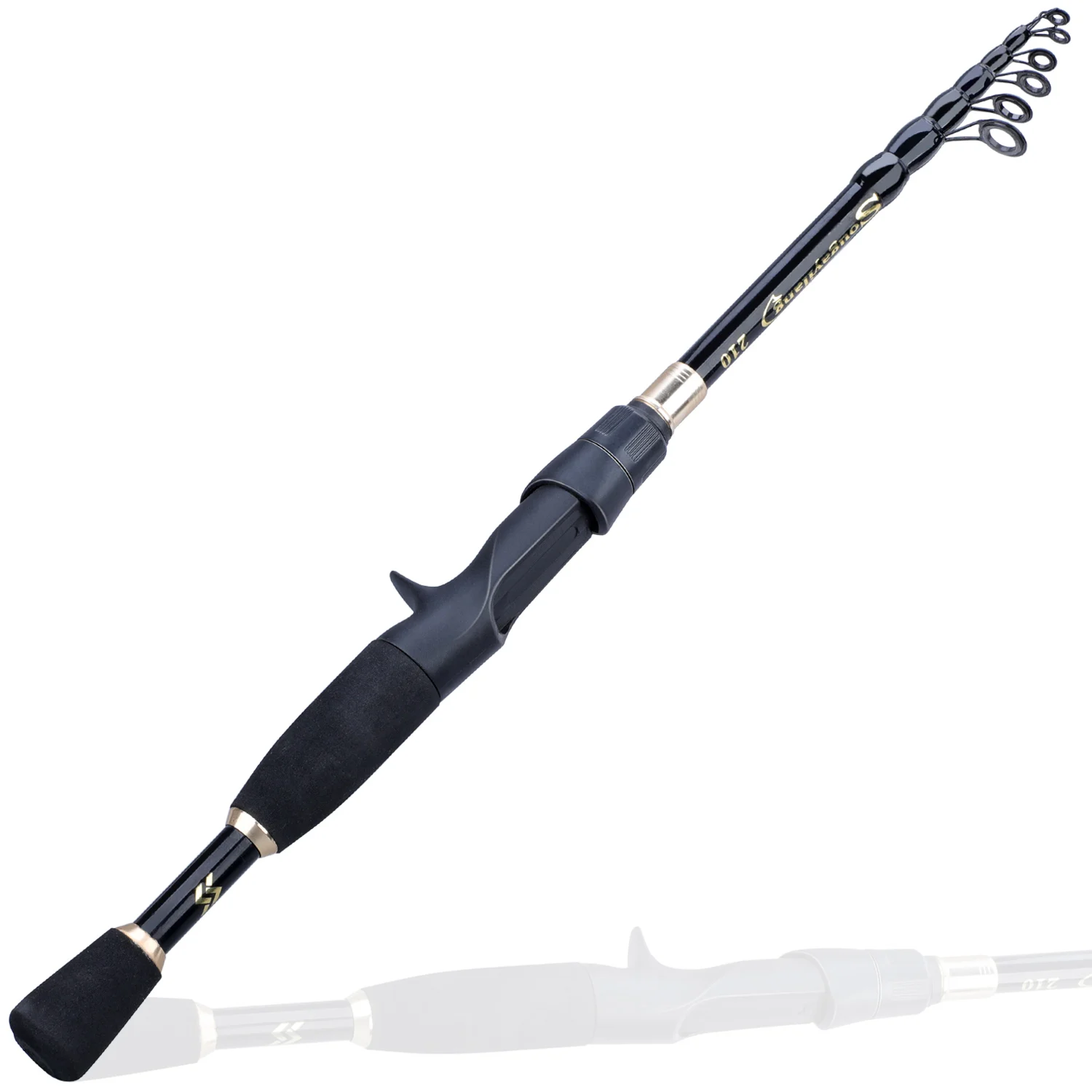 Sougayilang 210CM/6.89FT High Carbon Fishing Rod - Comfortable Eva Handle & Guide Rings