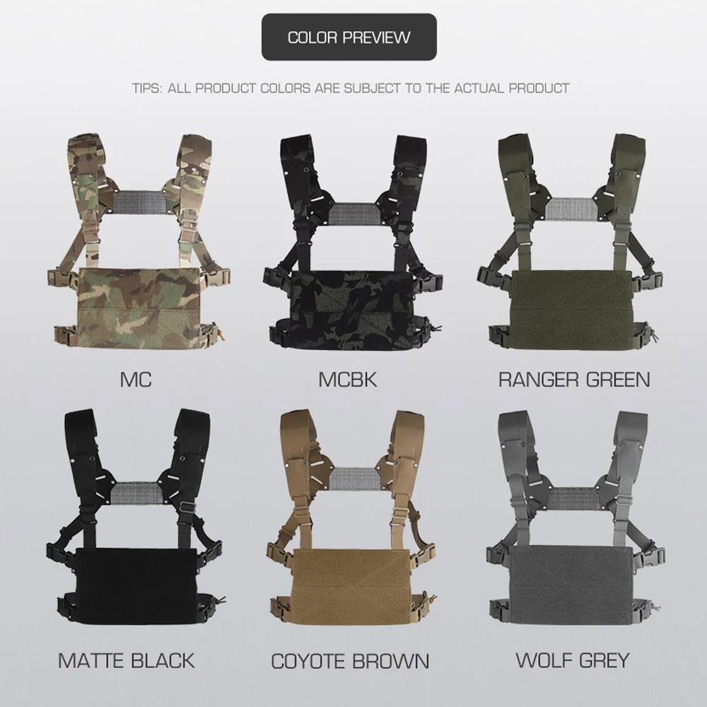 Portaplacas táctico Ferro Mini V2 tipo H – Arnés pecho MOLLE - imagen 5