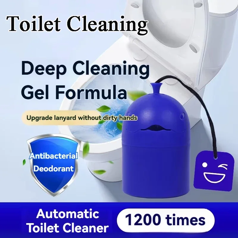 

1/2PCS Bottle Automatic Toilet Cleaner "Toilet Whale" with Portable Design, 200G Gel, Slow-Release Cleaning Long-Lasting