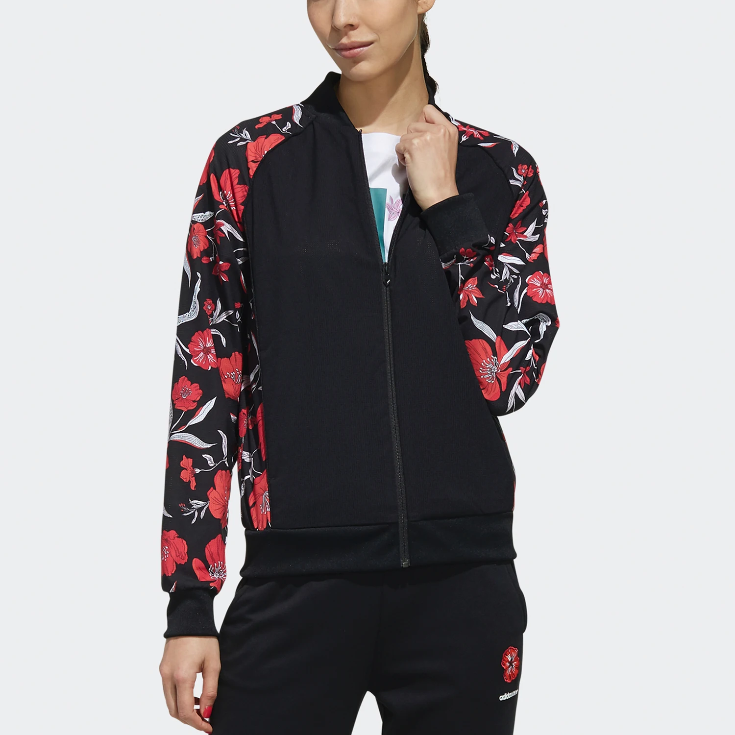 Adidas Authentic Women's Comfort Stand Collar Zip-Up Casual Sports Jacket EJ7085