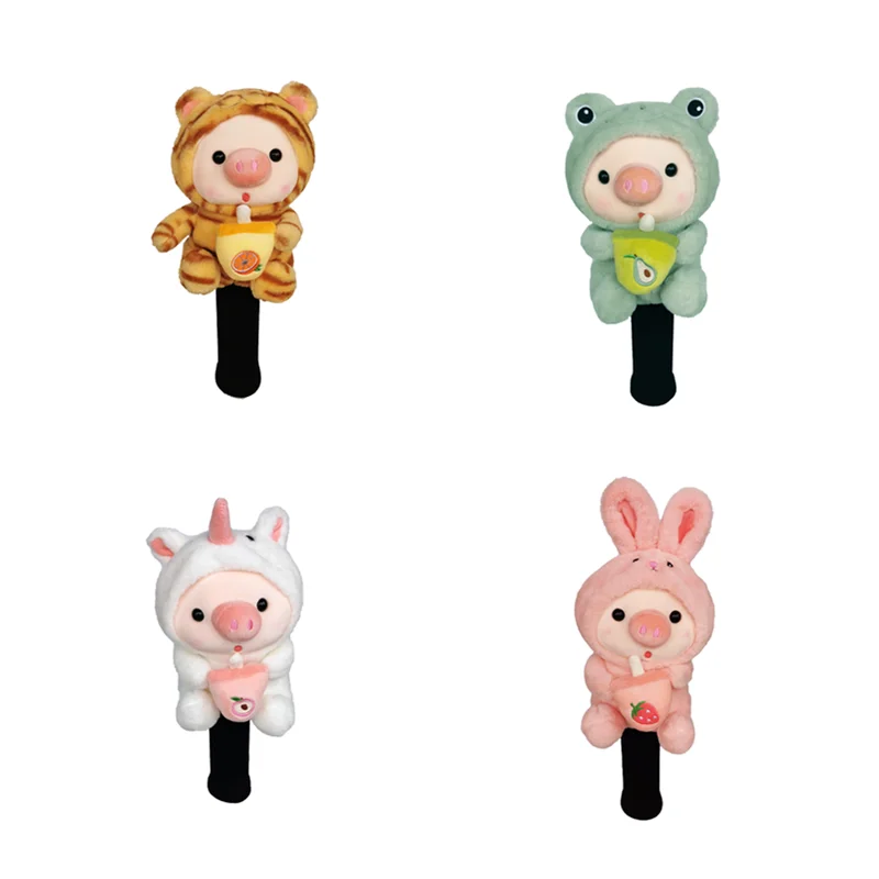 

Sweet Cartoon Pig Golf Club Driver Fairway Woods Hybrid Ut Headcover Sports Golf Club Head Protection Cover