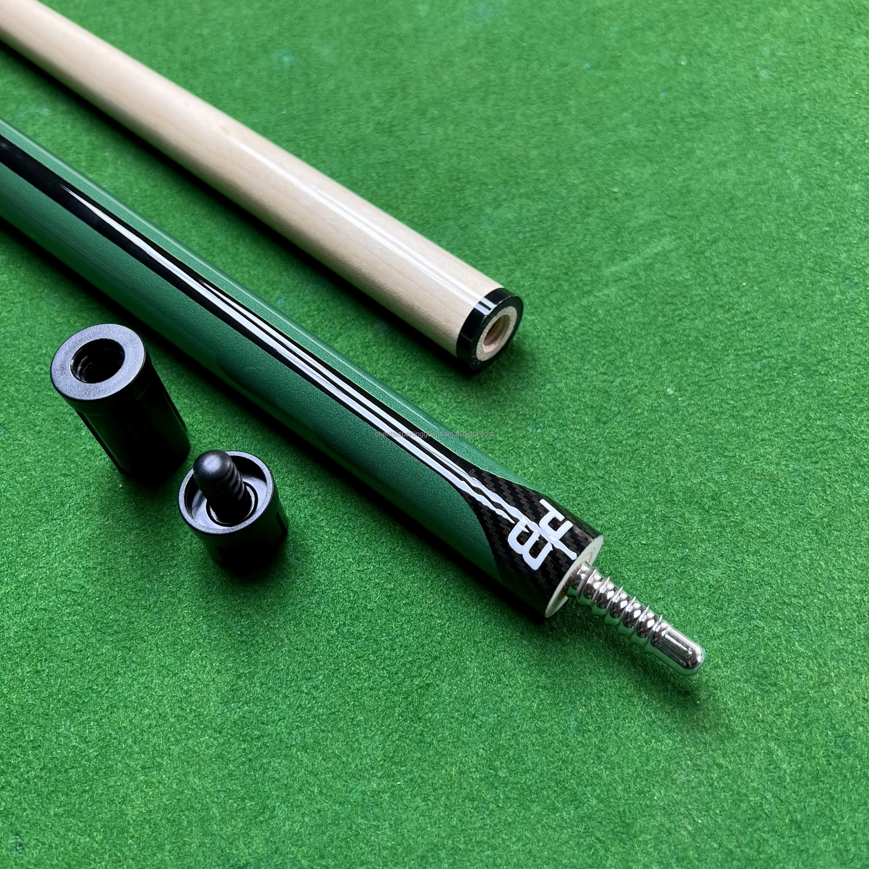 Beginner's Entry-Level Large Tip Pool Cue 1/2 Canadian Maple Billiard Pool Cue Stick 58 Inch13MM Tip