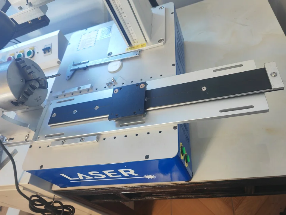 Cyclmotion Laser marking and welding kit D80 rotary fixture rotary axis worktable base plate pneumatic tailstock