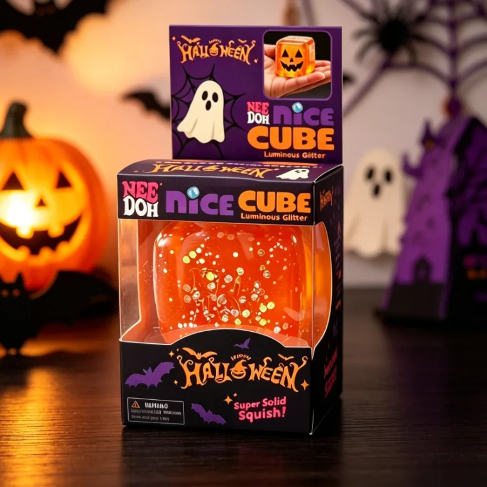 Jouets à presser Needoh pour Halloween, jouet sensoriel coloré à étirer et à pétrir, anti-stress, jouet fidget pour TDAH, cadeau de loisirs