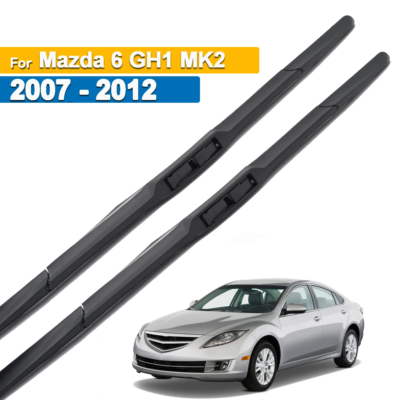 

Erick's Wiper LHD Front Wiper Blades For Mazda 6 GH1 MK2 2007 - 2012 Windshield Windscreen Clean Window Car Rain Brushes 24"+16"