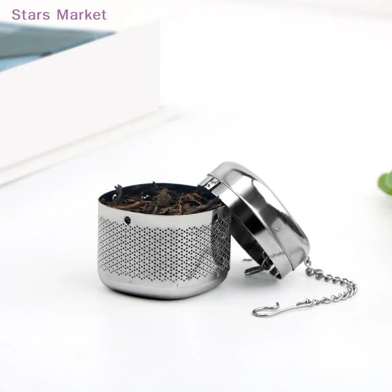 New Stainless Steel Tea Infuser Ball Square Tea Leakage Filter Tea Ware Tea Filter Extra Fine Mesh Loose Tea Steeper Mesh Filter