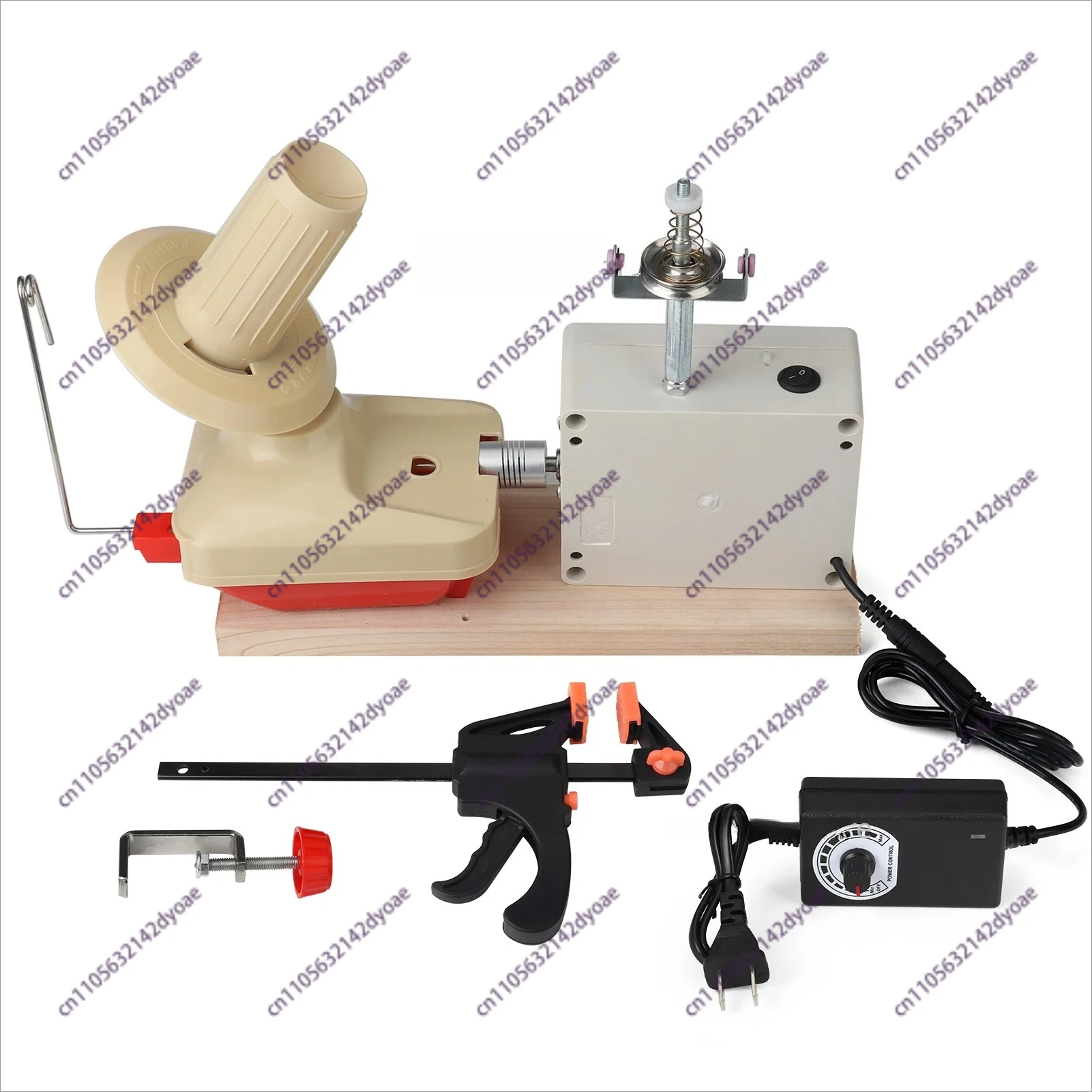 Electric Wool Ball Winder for Winding Yarn Skein String Thread and Fiber Swift Wool Yarn Winder Knitting Accessories DIY