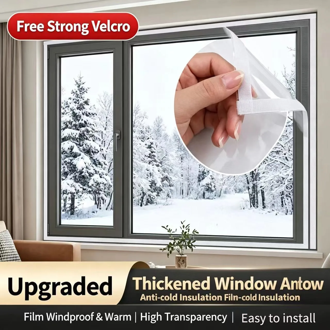 Winter Warm Curtains,insulation Film,windproof Sealing,window Leakage Sealing,windproof Transparent Plastic Cloth,coldinsulation