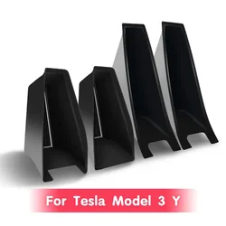 For Tesla Model 3 Y Door Handle Storage Box Front Back Door Handle Armrest Tray Organizer Flocked Box Car Accessories for Modely