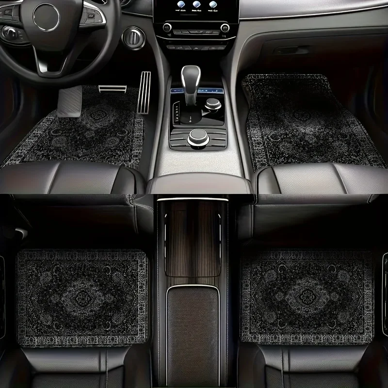 الحصير سيارة مستطيلة باندانا طباعة تصميم ل البساط السجاد Tapis شال منشفة السجاد الحصير الكلمة للسيارات، ديكور السيارات الداخلي #2