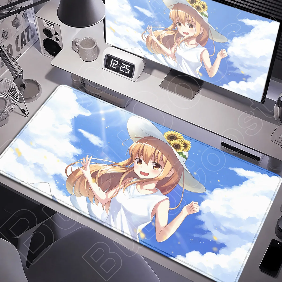 Himouto Umaru-chan Kawaii Anime Mauspad HD-Druck Großer Computertisch-Teppich Gaming-Zubehör XXL Doma Umaru Tastaturmatten – Detail 7
