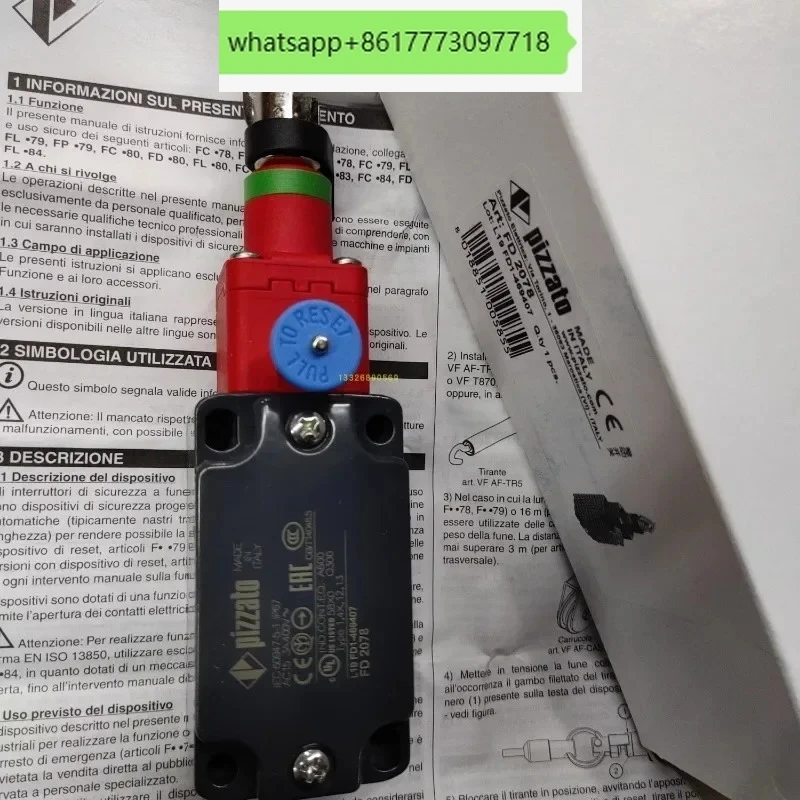 

FD2078 Новый FD2078-M2 Оригинальный тросовый переключатель PIZZATO FP2078