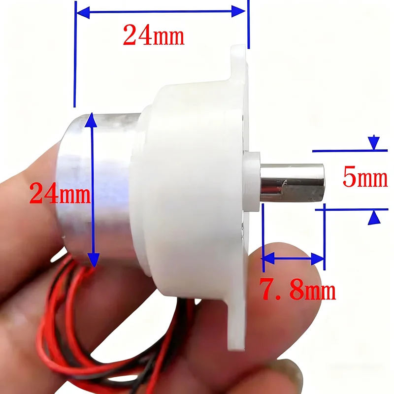 DC 3V-7.4V 5V 12RPM Slow Speed Mini 300 Gear Motor Micro 32mm Plastic Gearbox Gear Reduction Motor DIY Stage Lights Toy Model