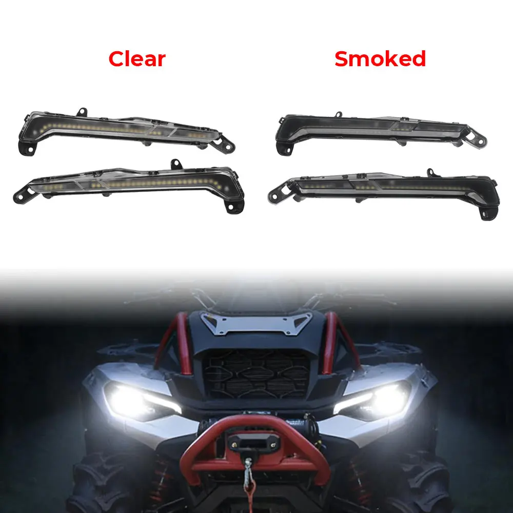 ATV Front DRL Bumper Lamp Auxiliary LED Light Rpl For #710009356 For Can-Am Outlander 1000R MAX 2025+ Daytime Running Light