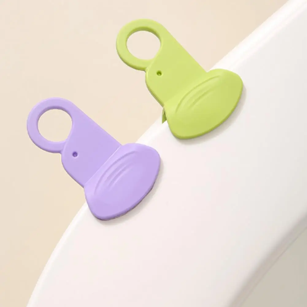 Easy Lift Toilet Seat Tool 2pcs Toilet Seat Lifter Handle Universal Portable Toilet Lid Opener Easy Installation for Bathroom