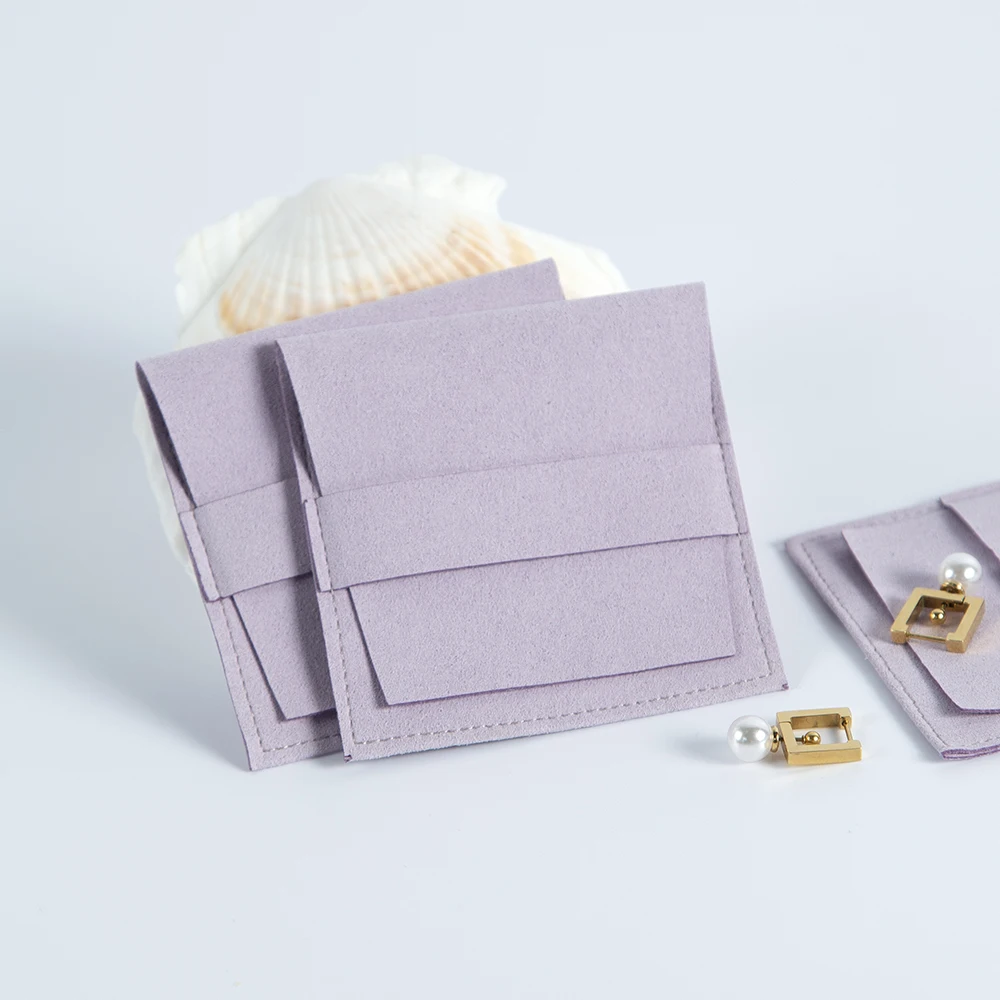 100pcs Jewelry Small Gift Bags Mini Size 8x8cm Microfiber Pouches Wedding Candy Favor Bulk Packing Christmas Decoration Business