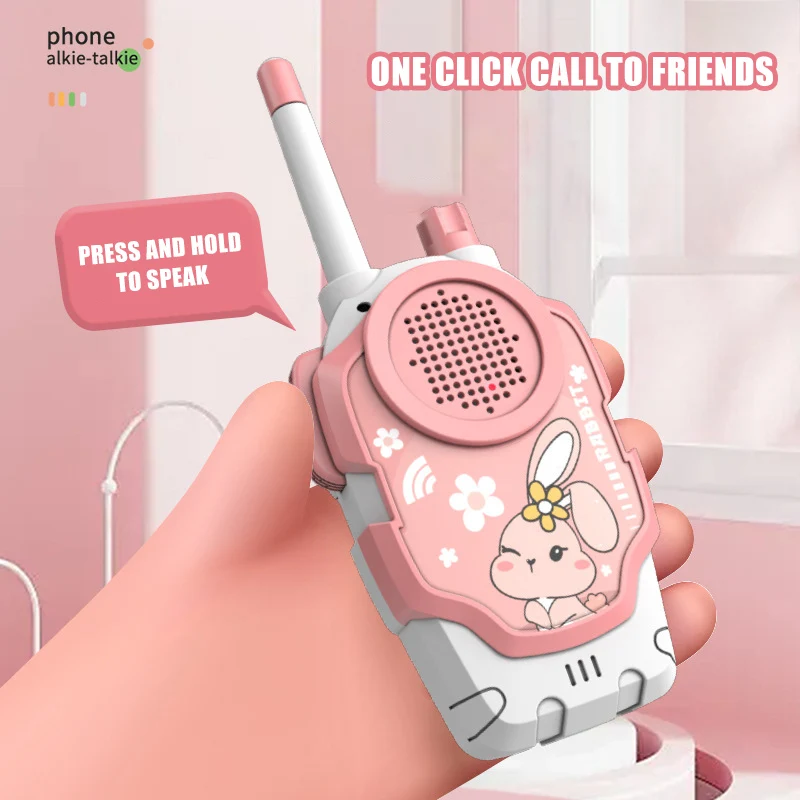 2Pcs Walkie Talkie Children Toy Long Rang Wireless Interphone Parent-Child Interaction Intercom Communication Toys For Kids Gift