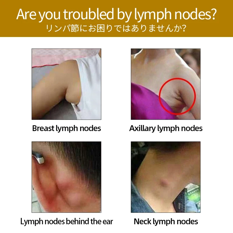 Lymphatic Drainage Detox Cream Apply To Neck Behind The Ear Lymph Nodes Anti-swelling Care Herbal Ointment Japan Secret Recipe