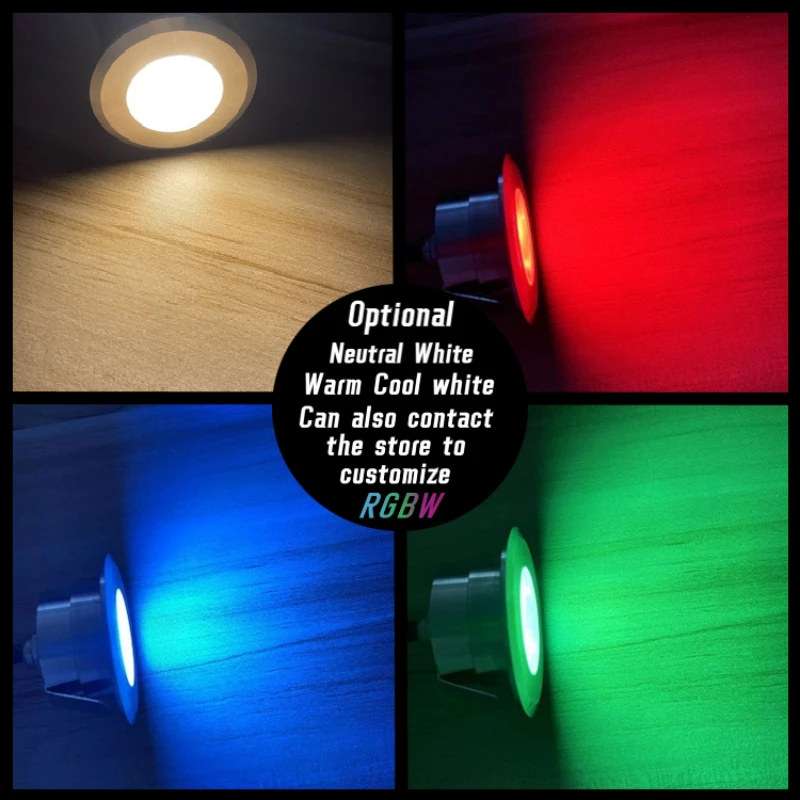 LED ضوء تحت الأرض مصباح أرضي في الهواء الطلق الأرض حديقة مسار مربع دفن ساحة بقعة المشهد DC12V IP67