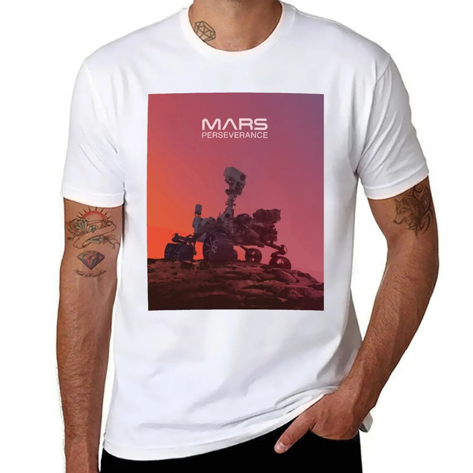 

Mars Perseverance Rover on Mars - Mars Mission T-Shirt essential t shirt t shirts for man graphic funny T-Shirt