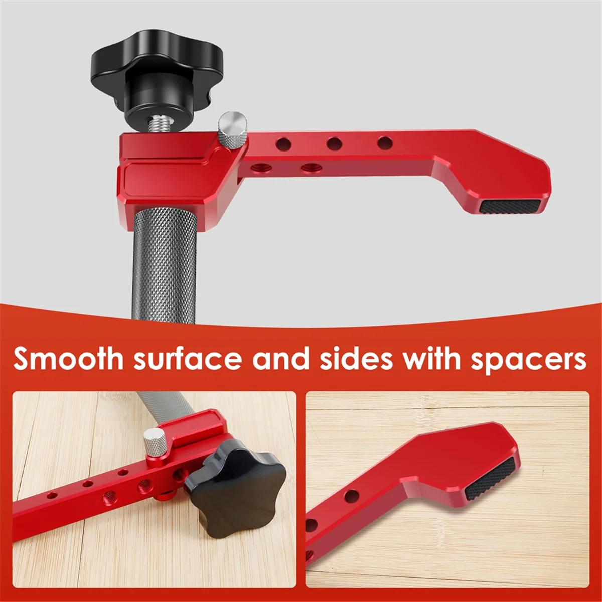 

A002 2 Pcs Bench Dog Clamps for Woodworking, Aluminum Alloy Desktop Quick Positioning Clamp, Adjustable Hold-Down Clamp A
