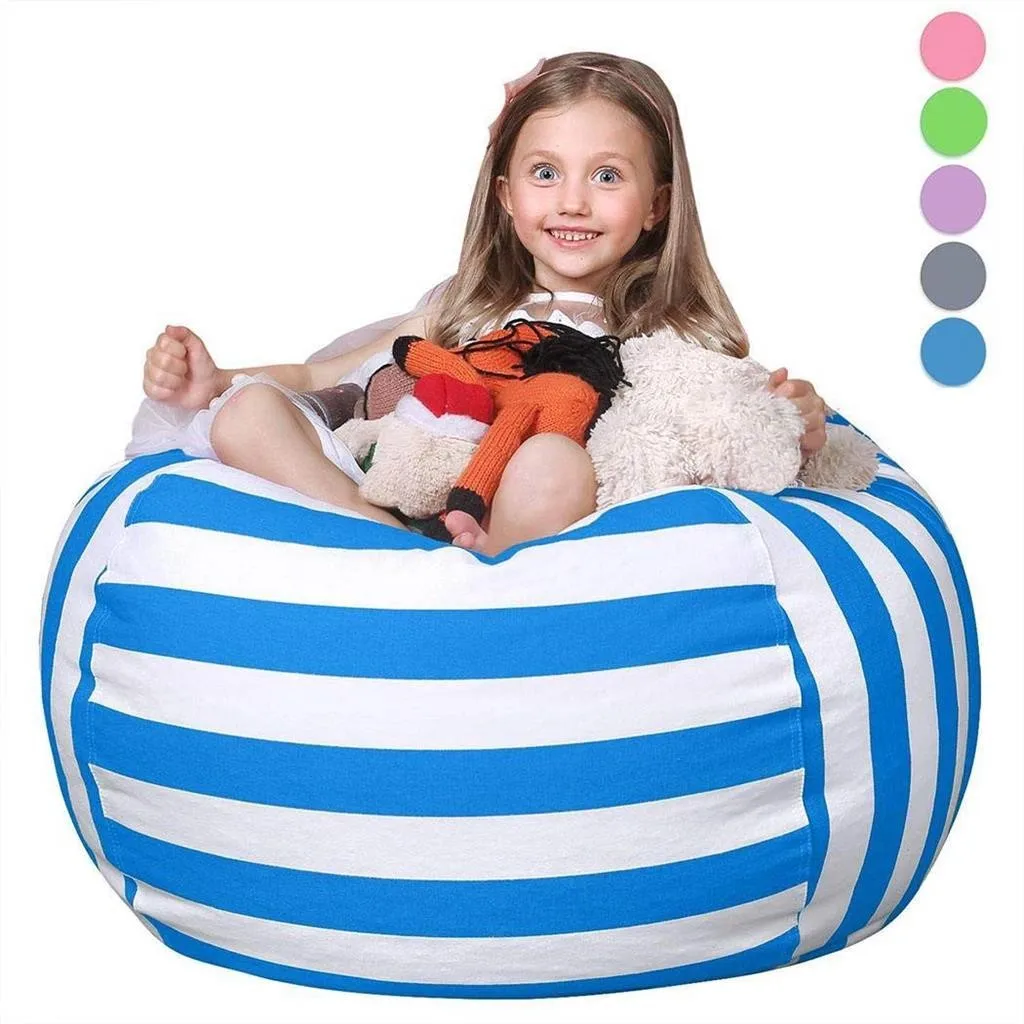 Small Stuffed Bag Storage Chair,Stuff Sit Organization for Kids Large size clothing and quilt storage bag can be used as seat