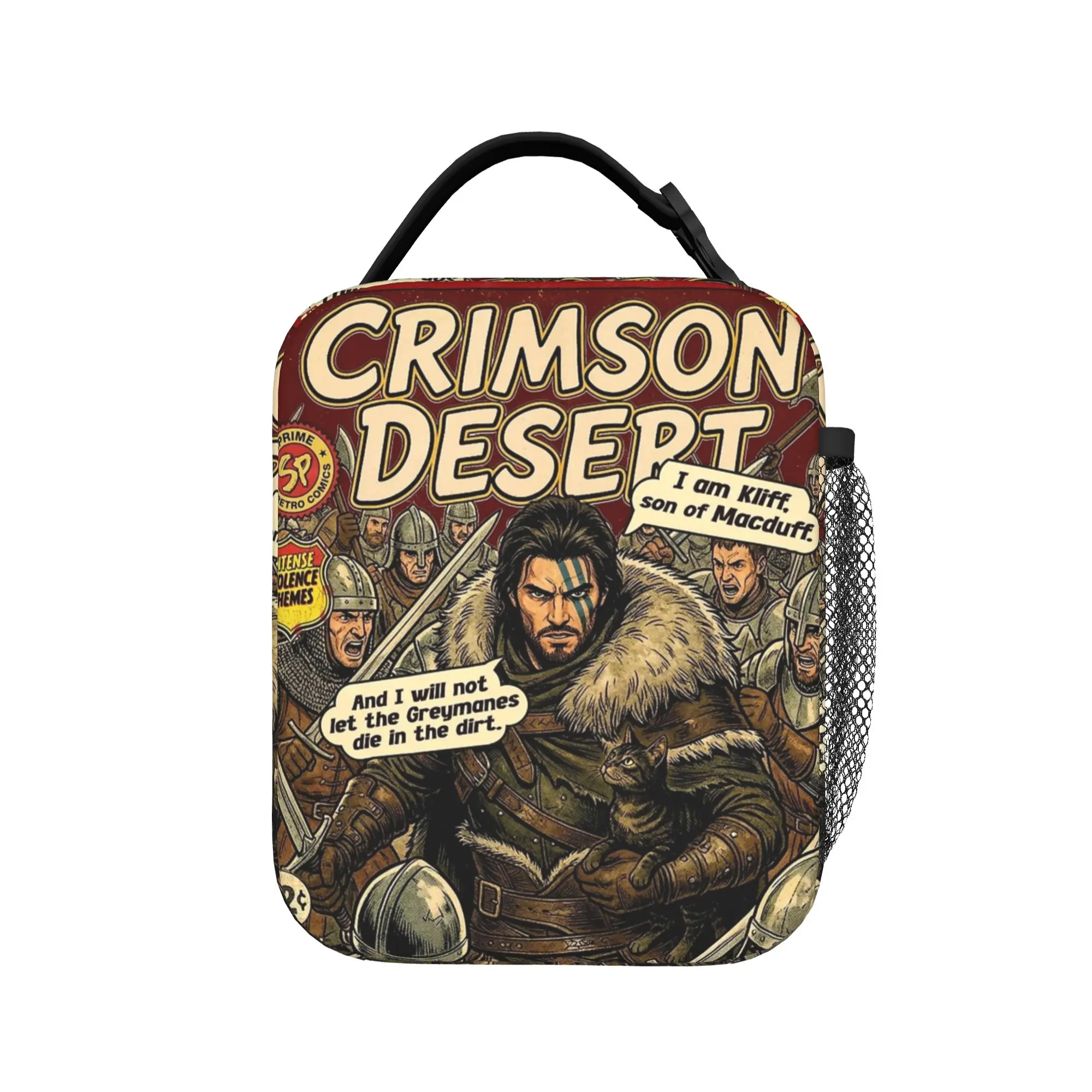 Crimson Desert Kliff Comic Cover Art  Insulated Lunch Bags Bag Lunch Container  Tote Lunch Box Food Storage Bags College