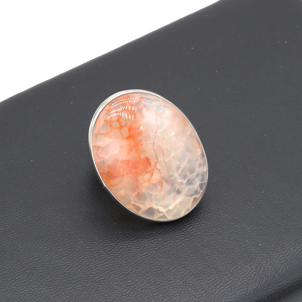 Natural Gemstone Agate Ring Delicate High Quality Couple Delicate for Jewelry Making DIY Necklace Beacelet Accessory