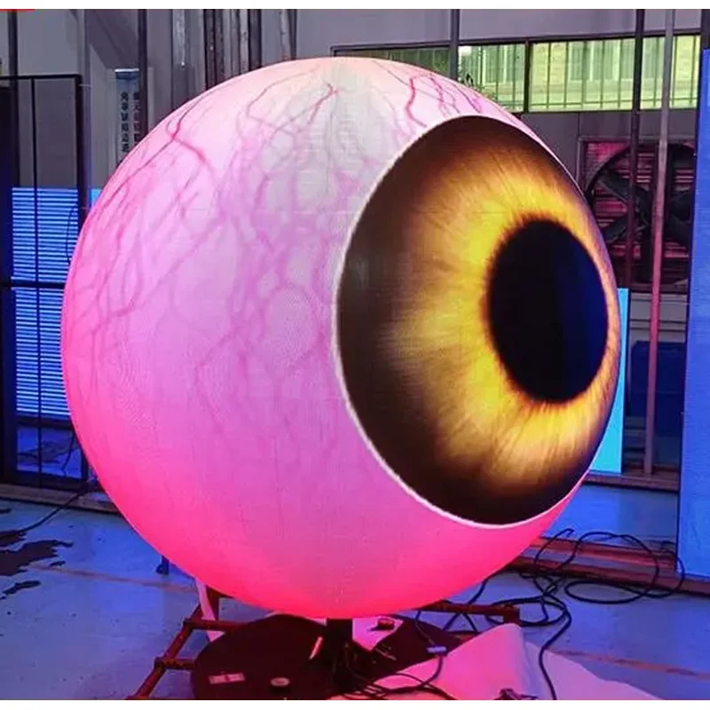 P1.5-P4 وحدة كرة LED للإعلان الداخلي/الخارجي شاشة عرض LED مرنة كروية بأسعار تنافسية #4
