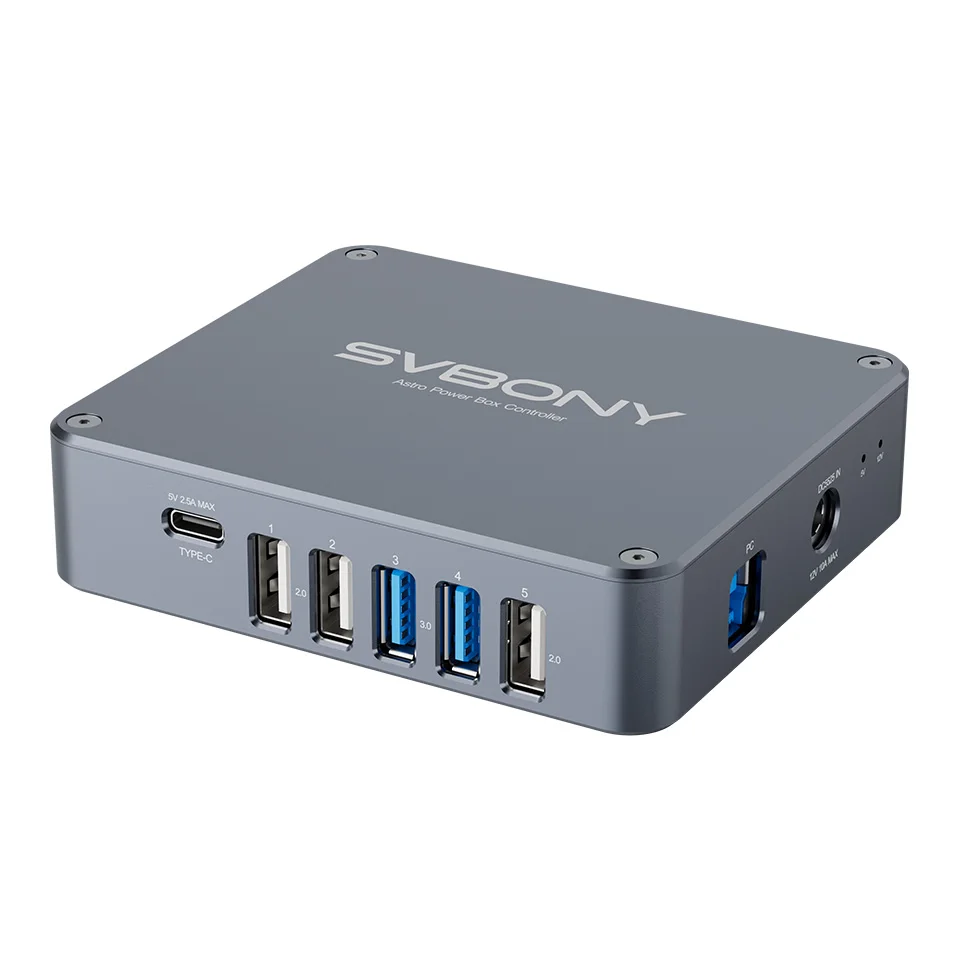 Svbony SV241 Pro Astro Power Controller USB3.0 + DC Type-C Astronomische Telescoop Management Power Box voor Deep Sky Fotografie