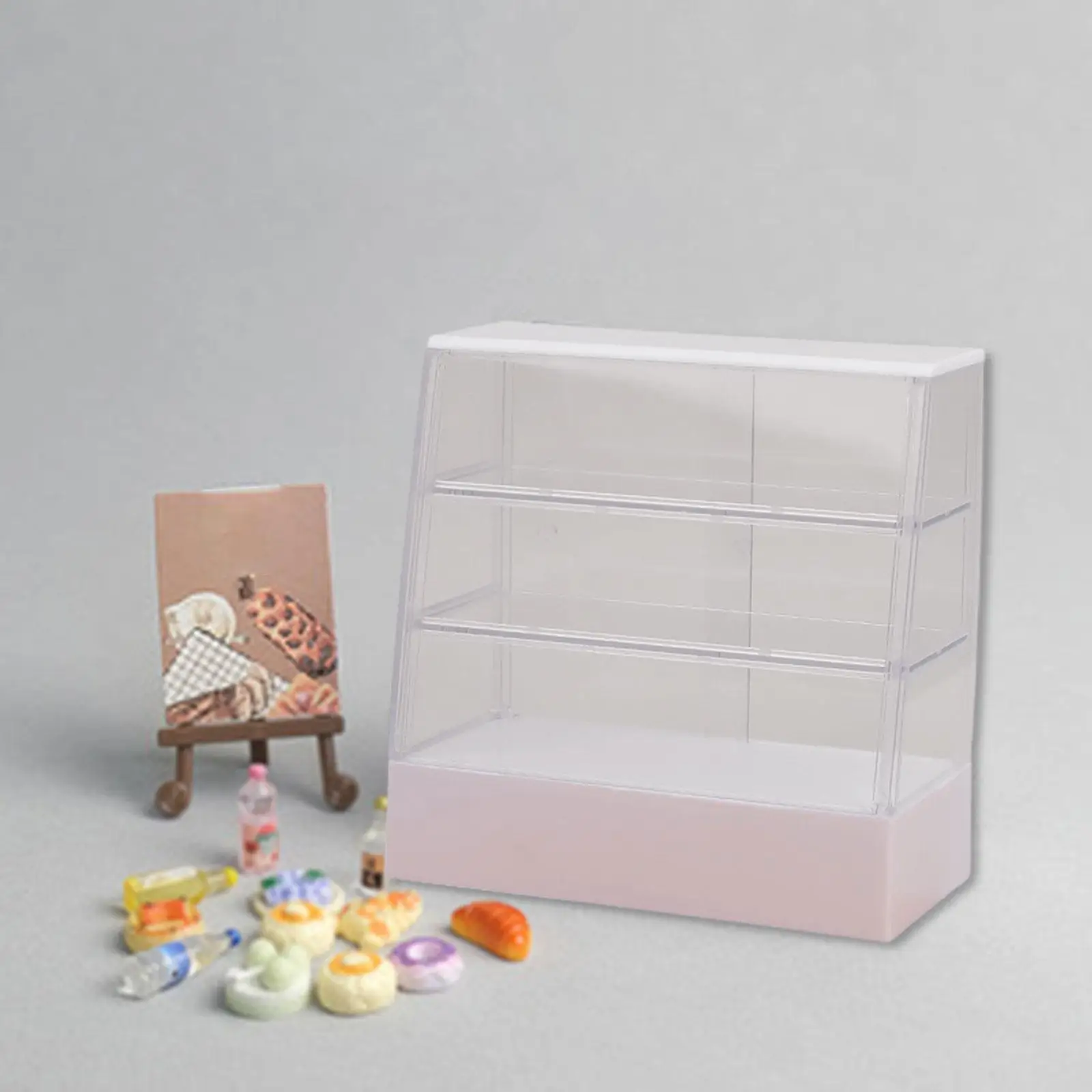 

Миниатюрный витринный шкаф для кукольного домика 1/12, модель-имитация, реквизит для фотосессий, подарки на день рождения, миниатюрная кухонная техника, мебель для коллекционеров