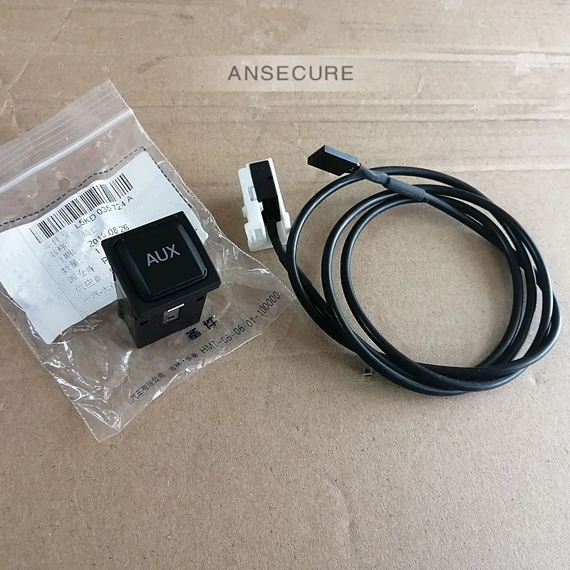 

Original Aux input adapter switch AND CABLE WRIE FOR Volkswagen VW GOLF MK6 JETTA MK5 RCD510 RNS510 5KD 035 724 A 5KD035724A