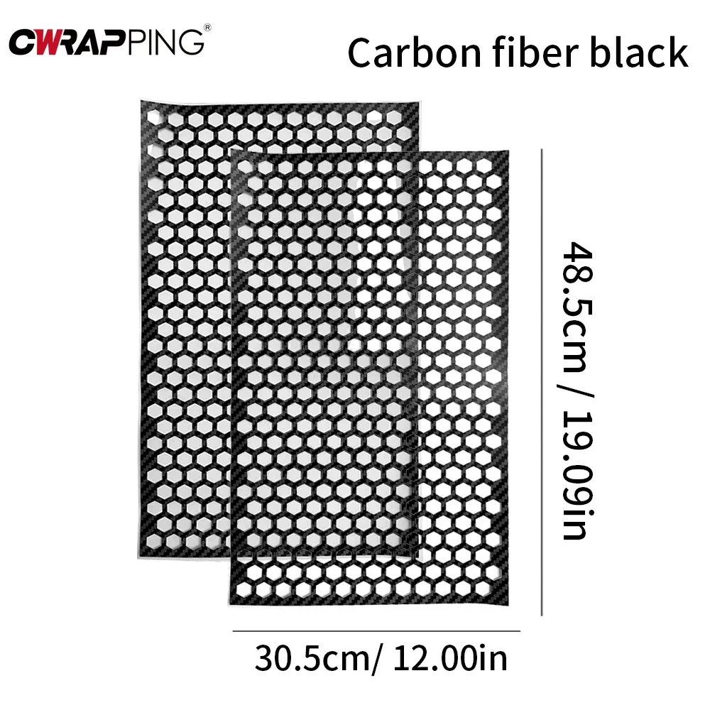 

Taillight Tint Bubble-free Car Decoration Waterproof Automotive Accessories Honeycomb Pattern Headlight Blackout Film Black Foil