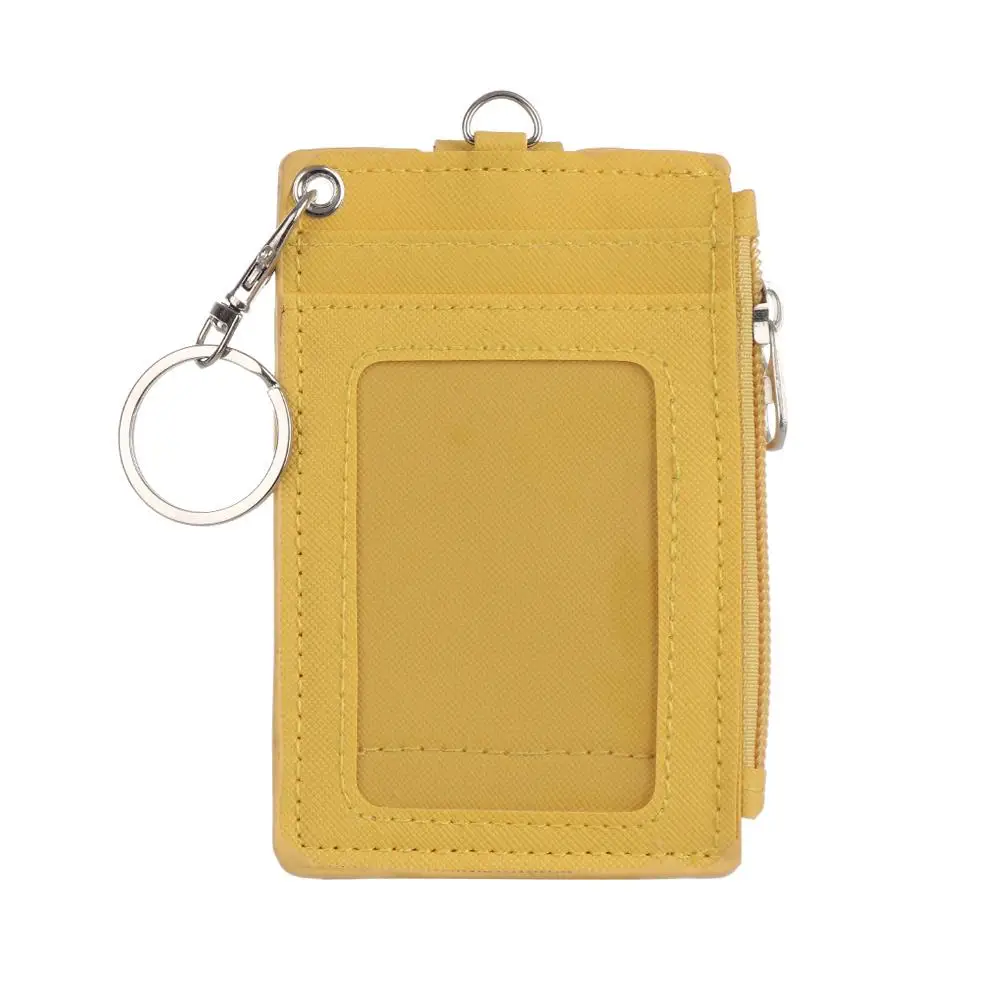 

Новый офисный кожаный кошелек из ПУ для документов, карт и монет с брелоком