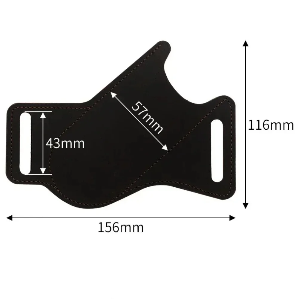 Holster Outdoor Equipment Leather Sheath Holder Camp Outdoor Carry Straight Knife Tool Belt Loop Case Flashlight Case