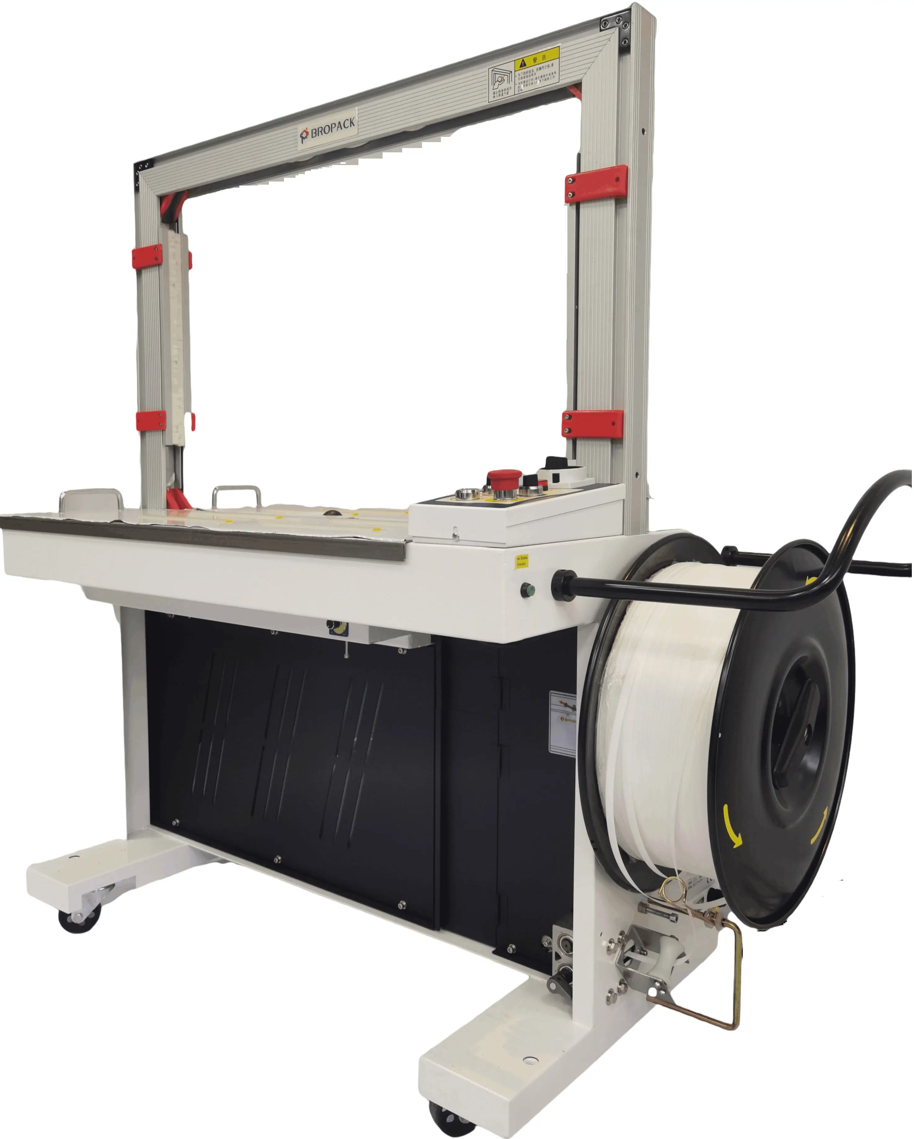 JB High-Performance Electric Fully Automatic PLC PP Belt Strapping Machine for Carton Box Food Packaging in Paper Glass Wood