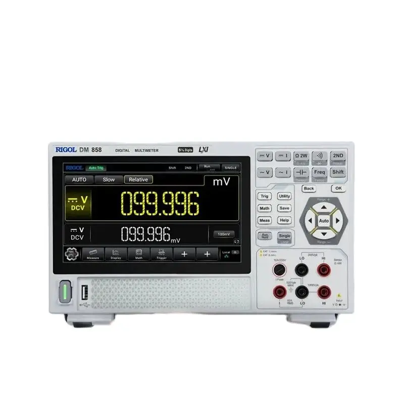 RIGOL DM858/DM858E 5.5-bit resolution 125rdgs / 80rdgs digital desktop multimeter 0.03%/0.06% DCV accuracy storage of 500,000