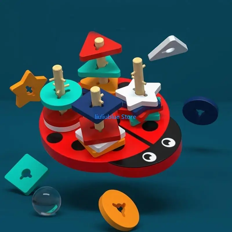 طاولة للعب لعبة ألغاز تفاعلية، لوحة ذات شكل مطابق لتدريب الدماغ، لعبة طاولة محمولة للأطفال المبدعين 62CF #2