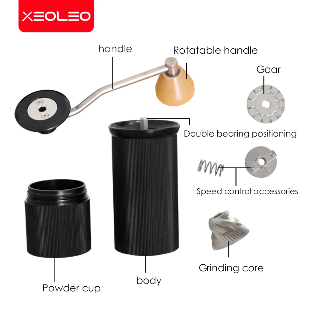 XEOLEO 15g Portable grinder for coffee bean Manual coffee grinder Hand coffee grinder for filter coffee/esspresso maker