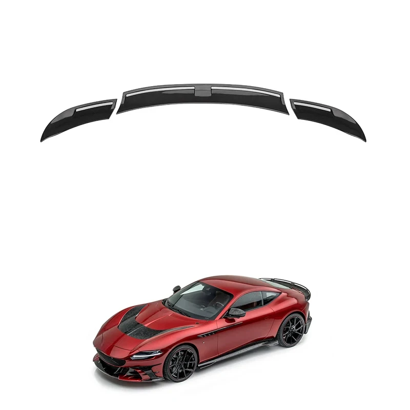 MIW Dry Carbon Fiber Rear Trunk Spoiler Lip  Roma MSY Style Ducktail Wing Premium Grade Non-Destructive Installation