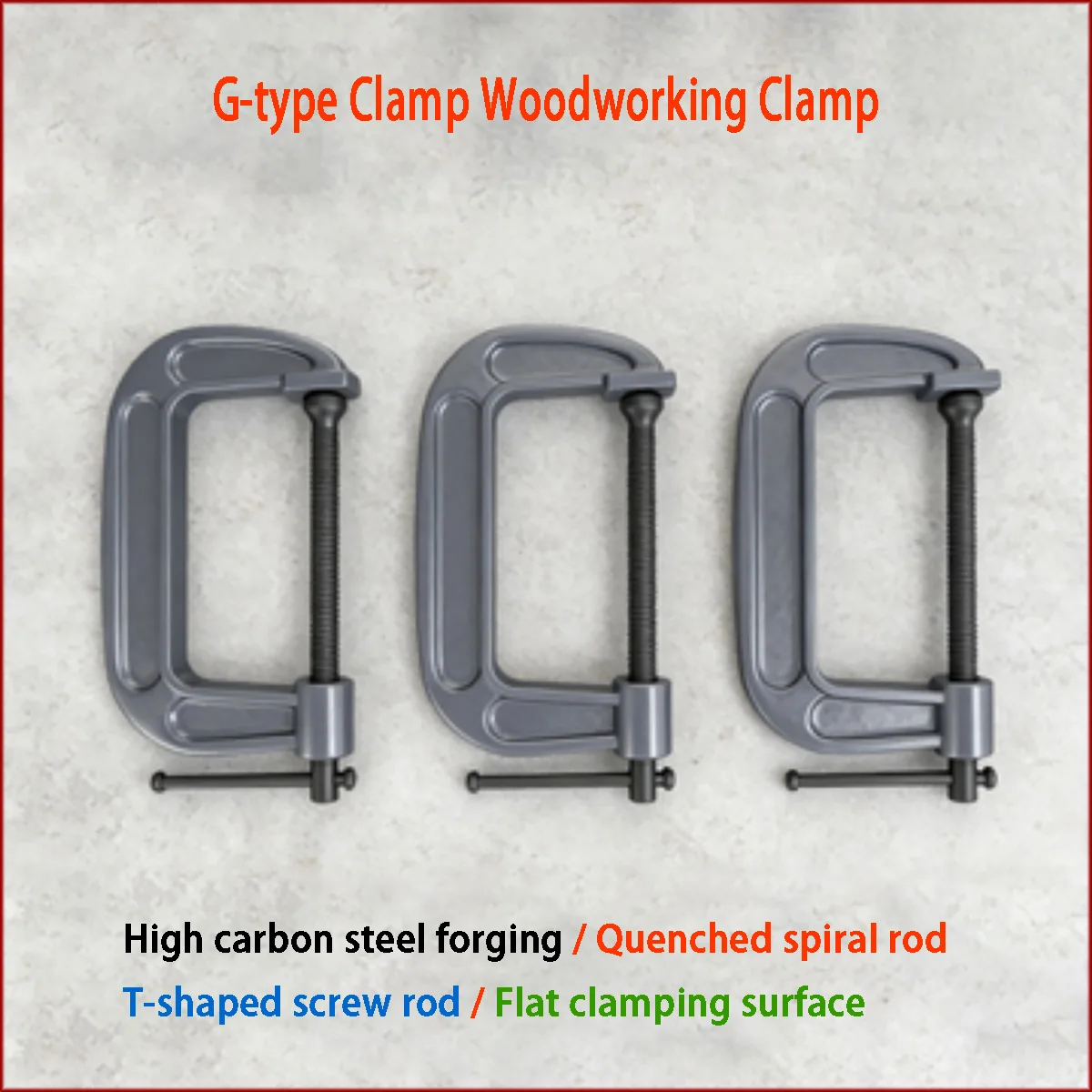 2 Inch/4 Inch-12 Inch G-type Clamp Woodworking Clamp Fixture Iron Clamp Strong Clamp Woodworking Tool Clamp Accessory Tool