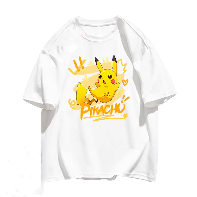 

Pok é mon cartoon printed short sleeved t-shirt 2025 summer new trendy brand loose casual versatile quick drying