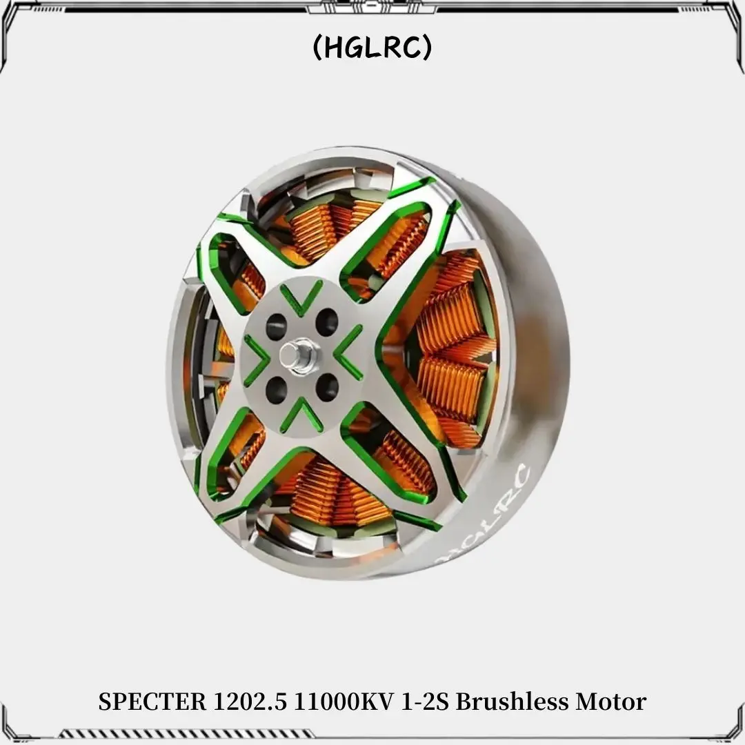 HGLRC SPECTER 1202.5 Brushless Motor 11000KV 1-2S LIPO for FPV Freestyle 85mm 2.5inch Toothpick 3inch Long Range Drones