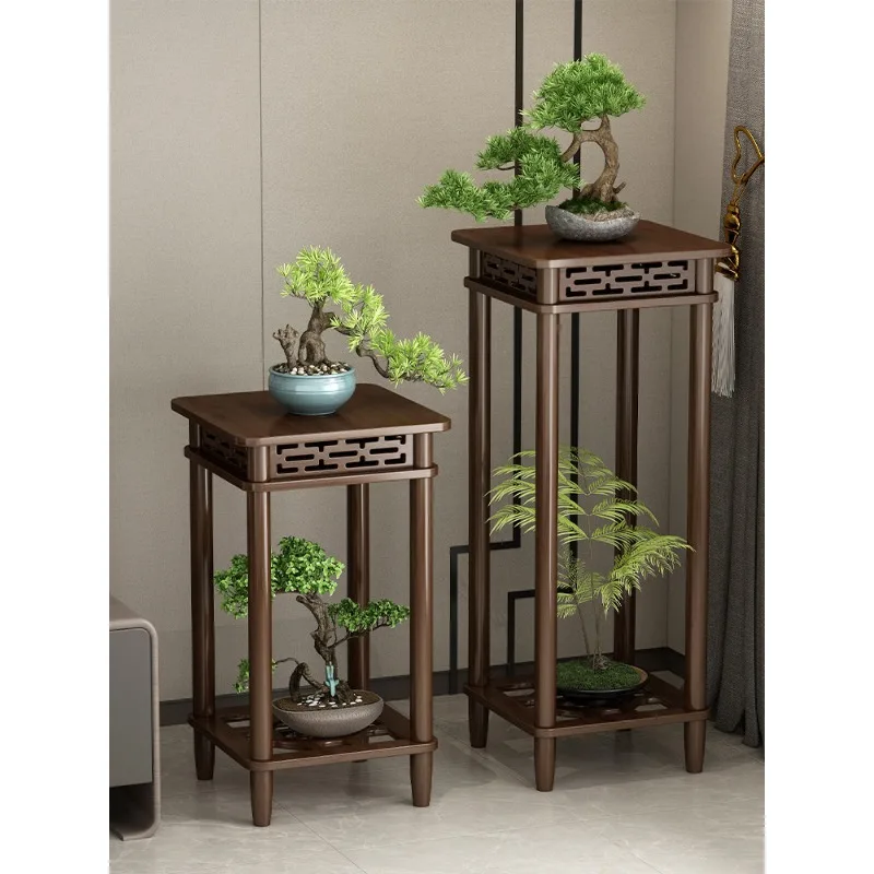 Floor Plant Stand, Balcony & Living Room Flower Rack, Indoor Decorative Pot Holder Shelf, Multi-Purpose Plant Display Organizer